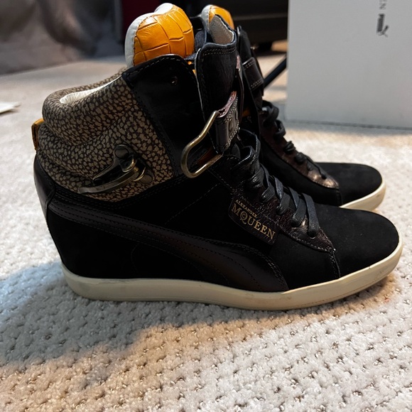 Alexander McQueen Puma Women's Joustesse Mid Wedge Sneakers Size 39 - Picture 7 of 10